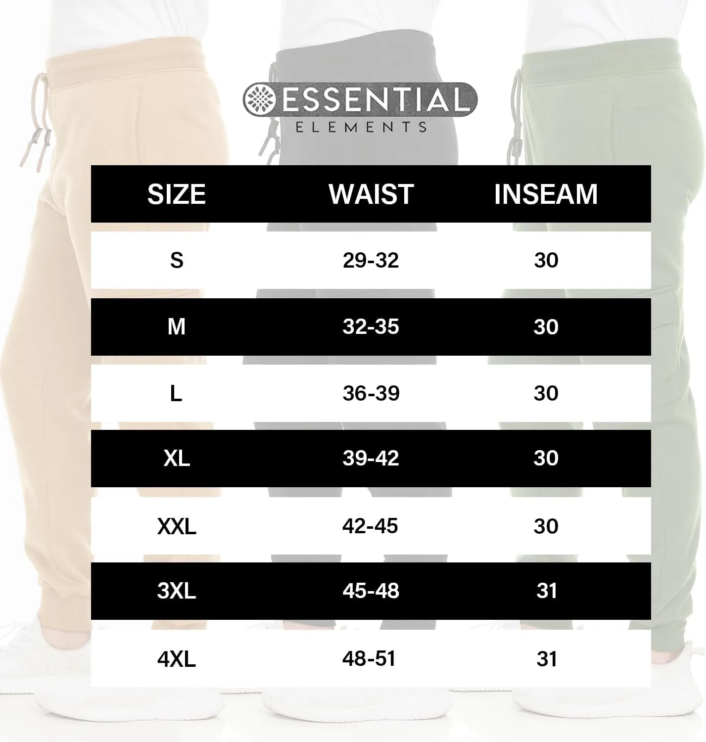 3 Pack: Men's Fleece Cargo Jogger Active Athletic Sweatpants with Pockets