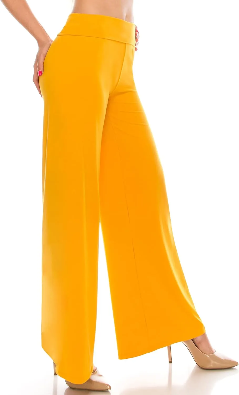 ALWAYS Palazzo Pants for Women - Casual Flowy Wide Leg Lounge Pants
