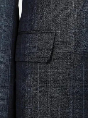 Aziel Black Set Blazer Linen Suit