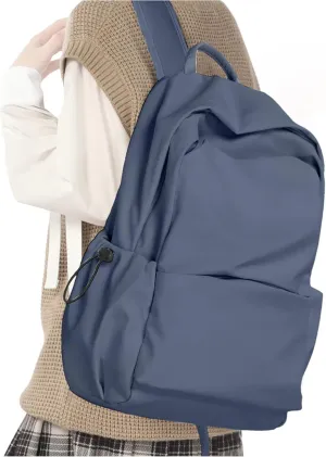 Backpack For Women Men School Aesthetic Lightweight College Backpack for Boys Girls Book Bag Casual Daypack Laptop Gym Backpacks Bluish purple