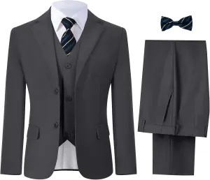 Boys' Suits Formal Tuxedo Slim Fit Boys Suit Set for Wedding Outfit Teen Boy Dress Clothes