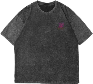 Breast Cancer Awareness Classic Two Sides Retro Short Sleeve Shirt Men's Round Neck Sports T-Shirt