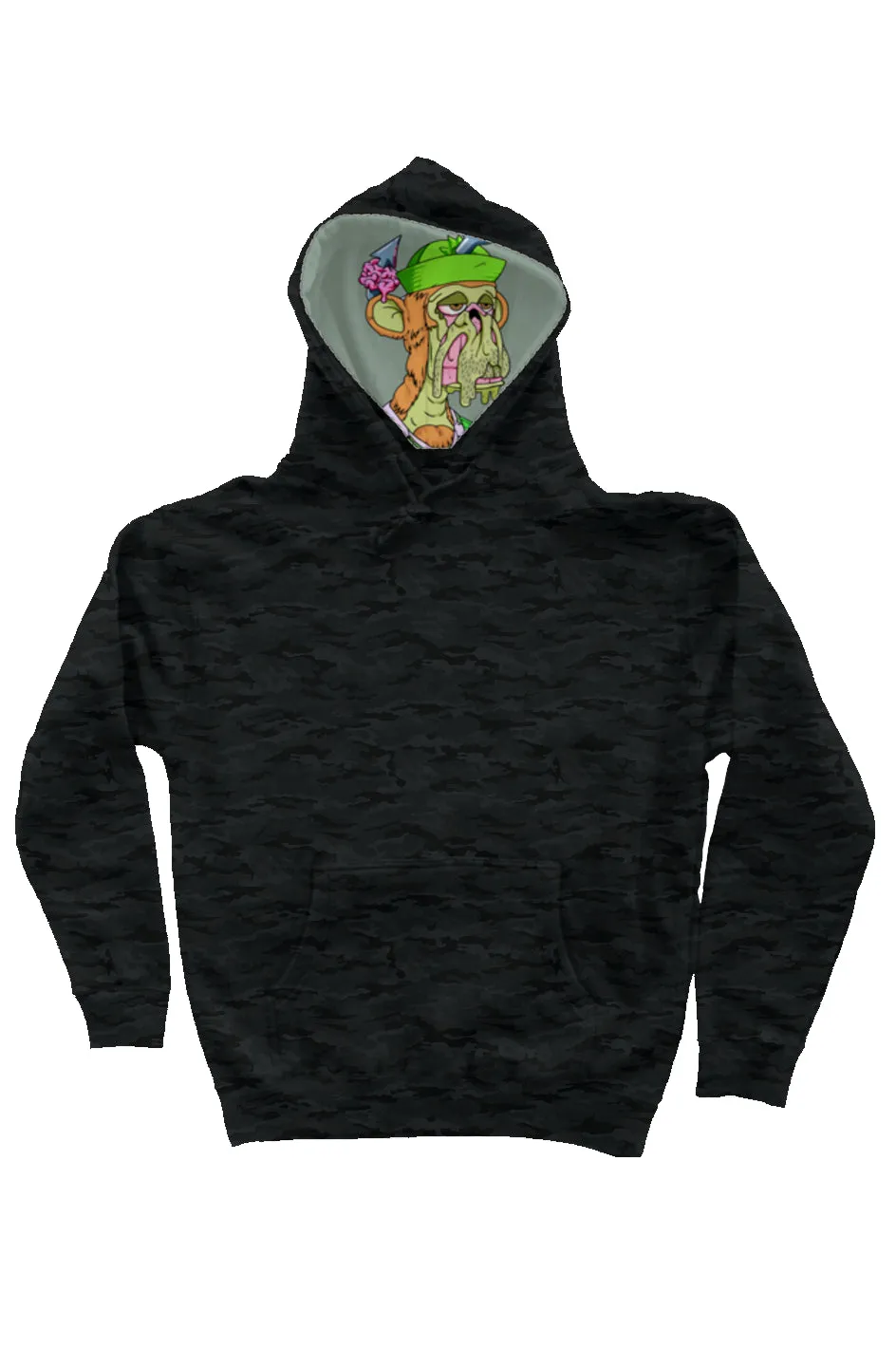 Camo Independent Heavyweight Hoodie feat. MAYC #9904 on Liner Hoodie