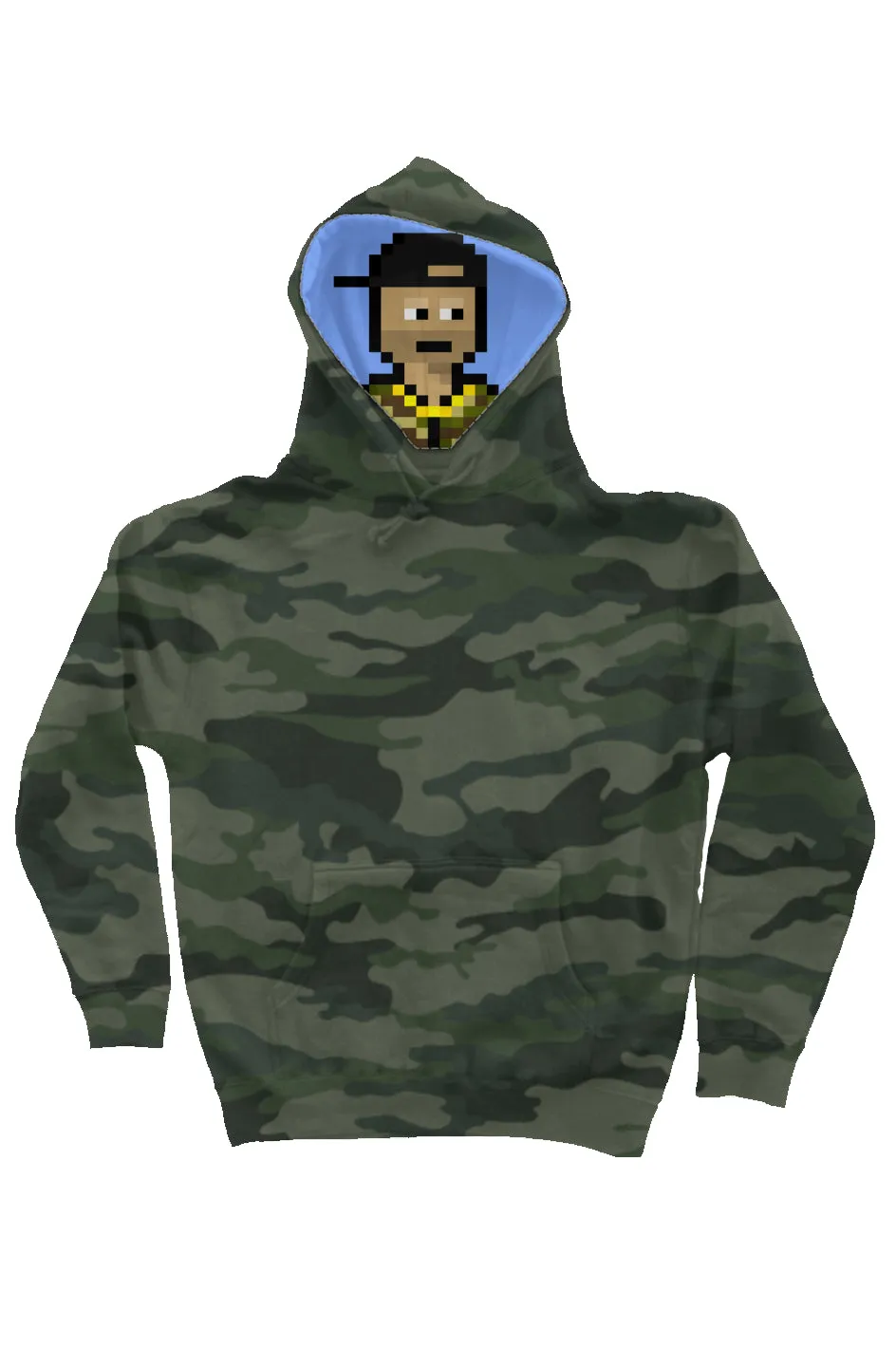 Camo Independent Heavyweight Hoodie feat. Nakamigos #12679 on Liner hoodie