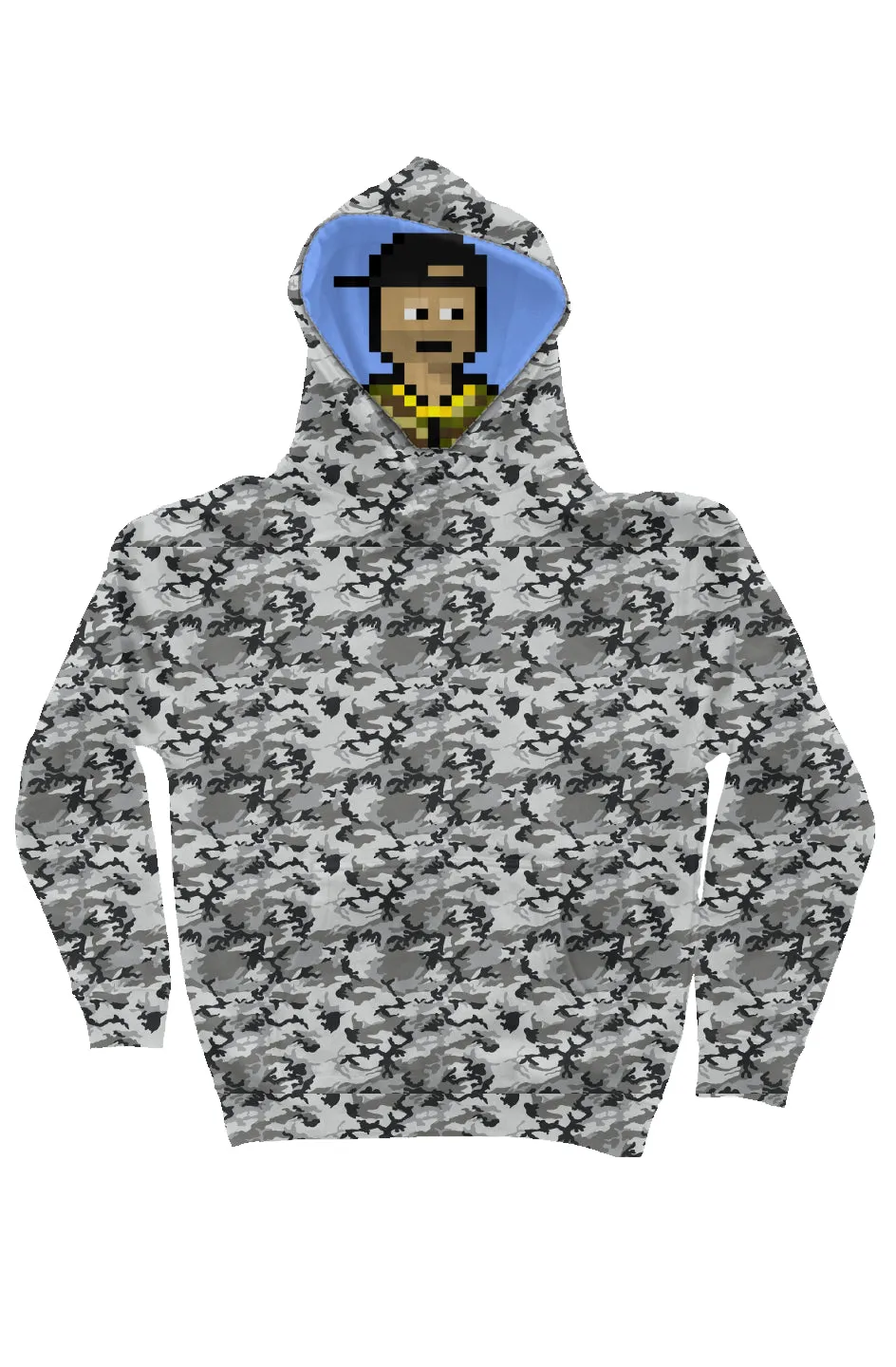 Camo Independent Heavyweight Hoodie feat. Nakamigos #12679 on Liner hoodie