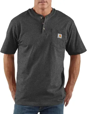 Carhartt Men's Loose Fit Heavyweight Short-Sleeve Pocket Henley T-Shirt