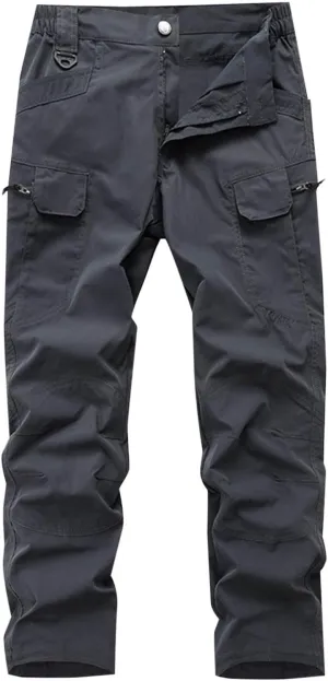 Casual Tactical Pants Mens Fashion Jogger Pants Solid Athletic Pants Classic Camping Pants Comfort Basic Pants