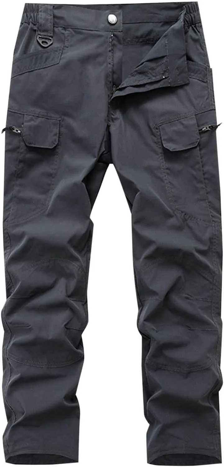 Casual Tactical Pants Mens Fashion Jogger Pants Solid Athletic Pants Classic Camping Pants Comfort Basic Pants
