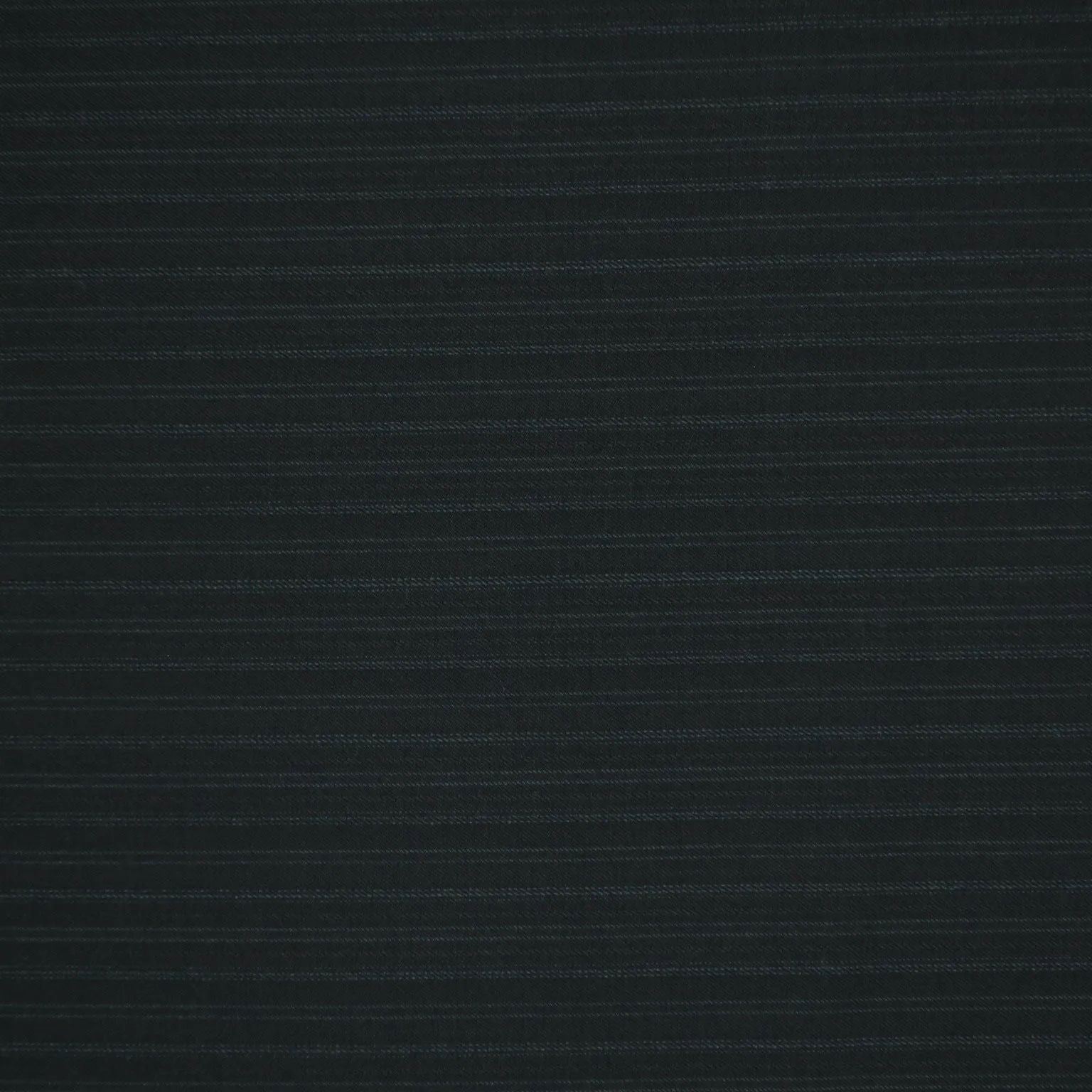 Charcoal Black with Dark Grey Stripes Wool Suiting Fabric