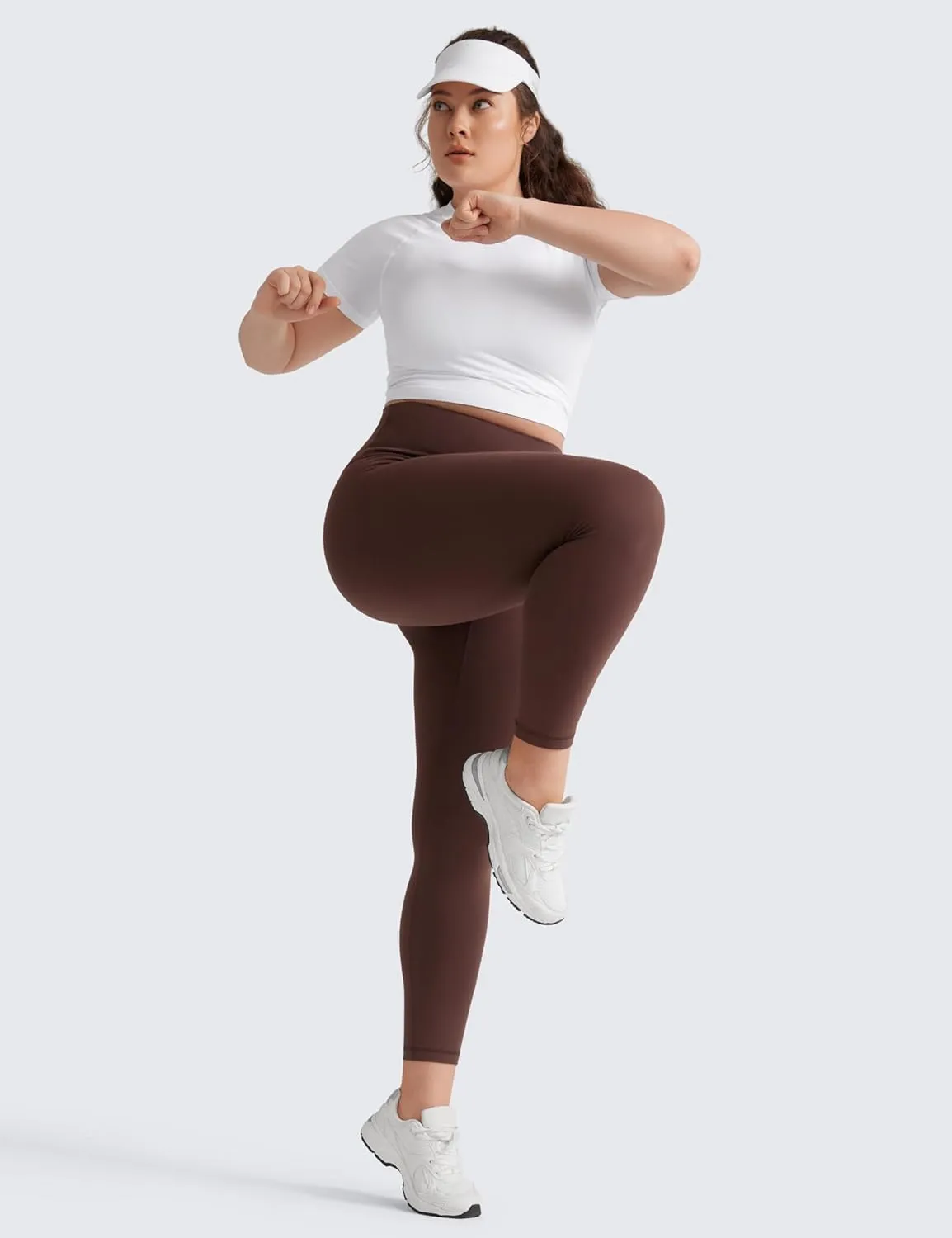 CRZ YOGA Butterluxe Plus Size Leggings for Women 25 Inches - High Waisted Buttery Soft Spandex Workout Casual Pants 3X 4X