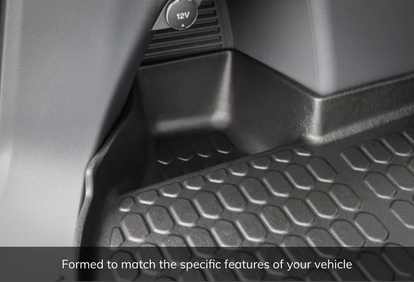Custom Moulded Rubber Boot Liner suits Toyota Prado 150 10/2009-7/2024 Series Cargo Mat With 3rd Row Seats Folded