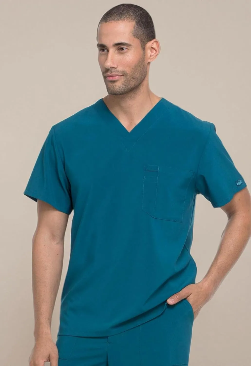 Dickies EDS Essentials Men Scrubs Top Tuckable V-Neck DK635
