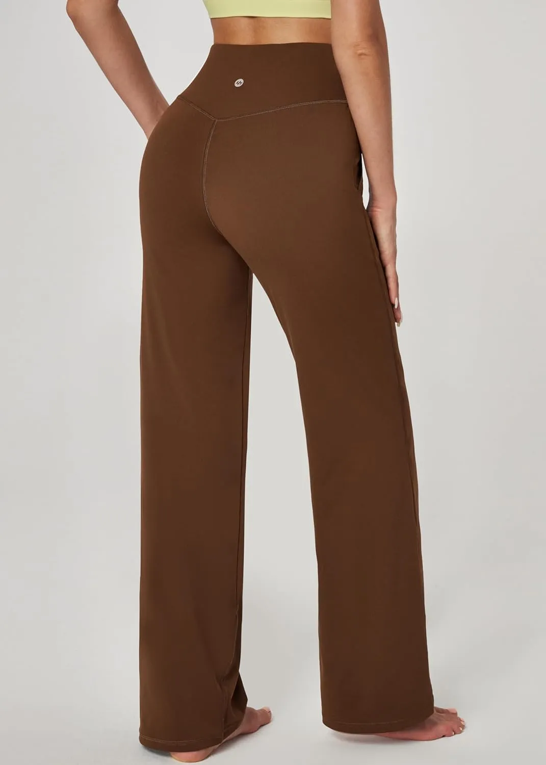 Ewedoos Wide Leg Yoga Pants for Women with Pockets Stretchy Work Dress Pants High Waisted Sweatpants Casual