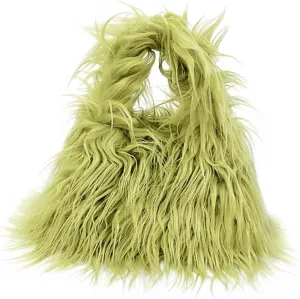 Fluffy Tote Bag Fluffy Plush Women Shoulder Bag Soft Bags For Women Overlarge Handbag Winter Puffy Winter Fuzzy Purses