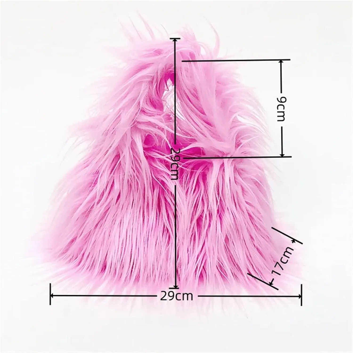 Fluffy Tote Bag Fluffy Plush Women Shoulder Bag Soft Bags For Women Overlarge Handbag Winter Puffy Winter Fuzzy Purses