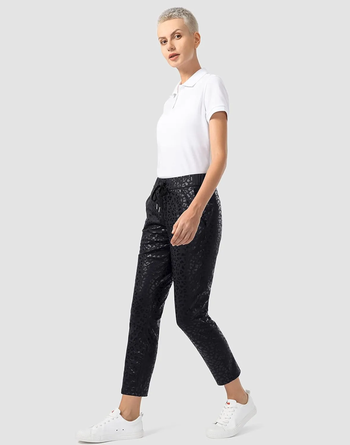 G Gradual Women's Pants with Deep Pockets 7/8 Stretch Ankle Sweatpants for Golf, Athletic, Lounge, Travel, Work