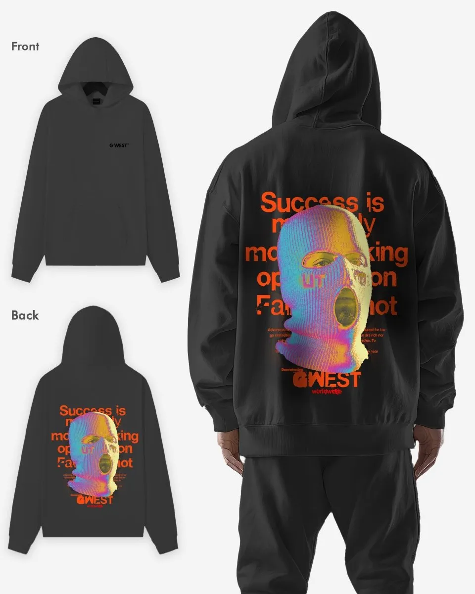 G West Holographic Ski Mask Heavy Premium Oversized Hoodie - 6 Colors