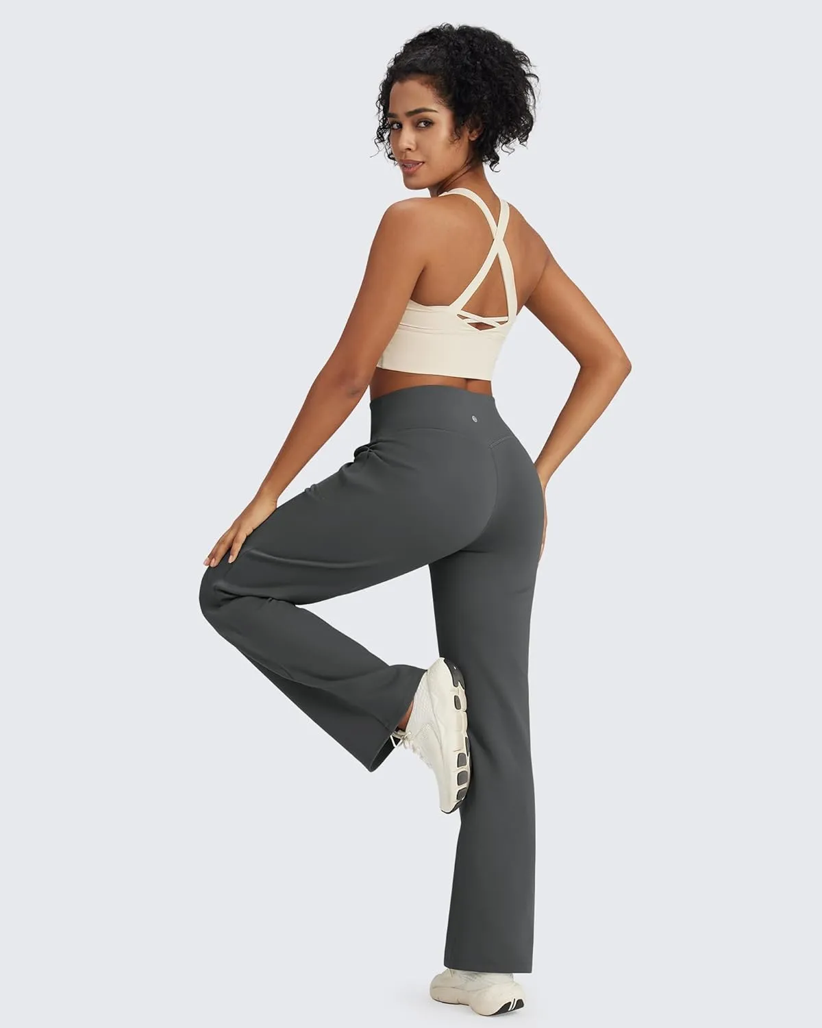 G4Free Wide Leg Sweatpants Women Drawstring Waist Fleece Lined Yoga Pants with Pockets for Winter