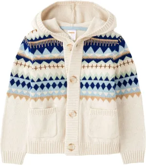 Gymboree Boys' and Toddler Long Sleeve Button Front Cardigan