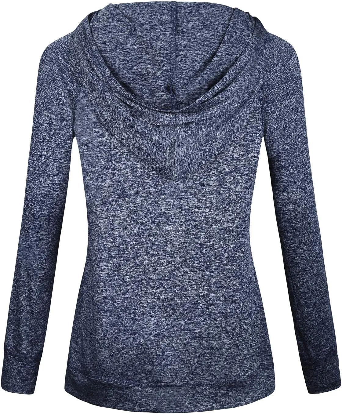 Hibelle Women's Full-Zip Fleece Lined Hoodie Sports Sweatshirts with Handy Pockets & Inside Pocket