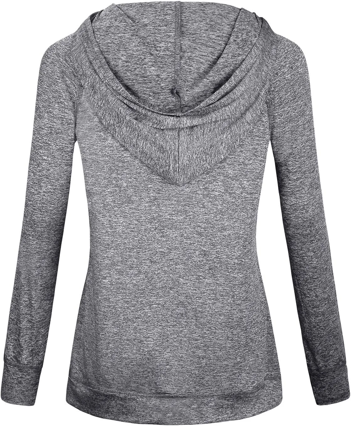 Hibelle Women's Full-Zip Fleece Lined Hoodie Sports Sweatshirts with Handy Pockets & Inside Pocket