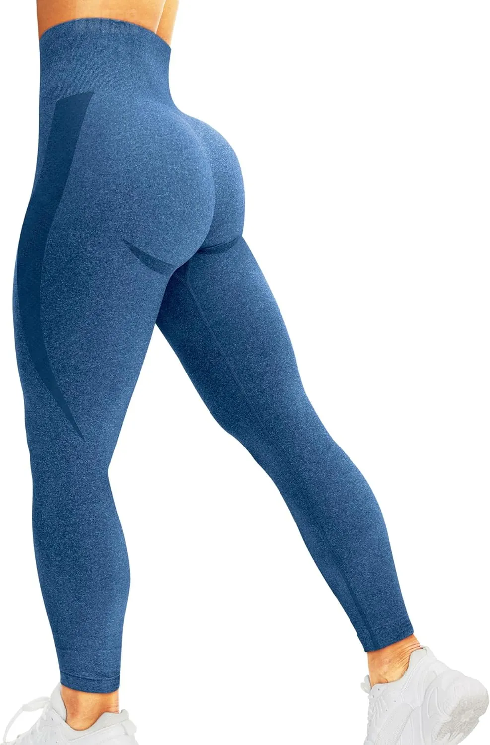 HIGORUN Women Seamless Leggings Smile Contour High Waist Workout Gym Yoga Pants