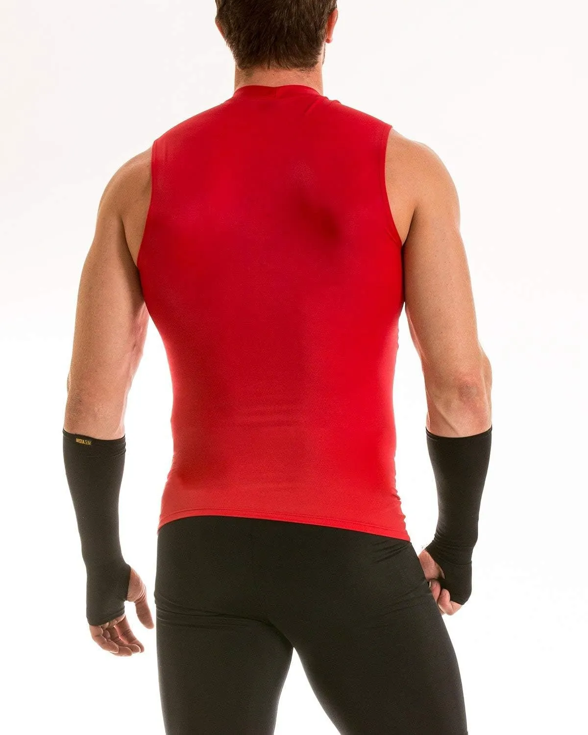 Insta Slim Men's Sleeveless Crew Neck Compression T-Shirt