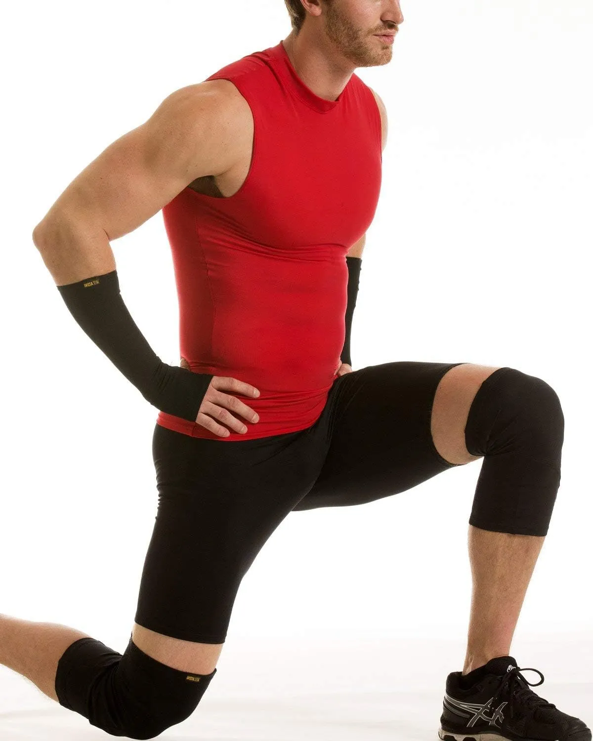 Insta Slim Men's Sleeveless Crew Neck Compression T-Shirt