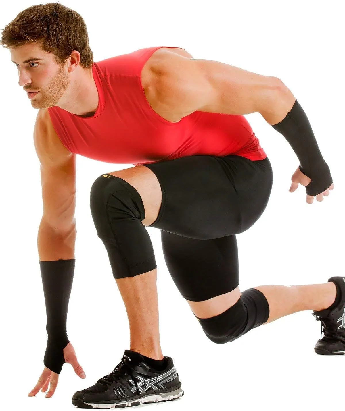 Insta Slim Men's Sleeveless Crew Neck Compression T-Shirt