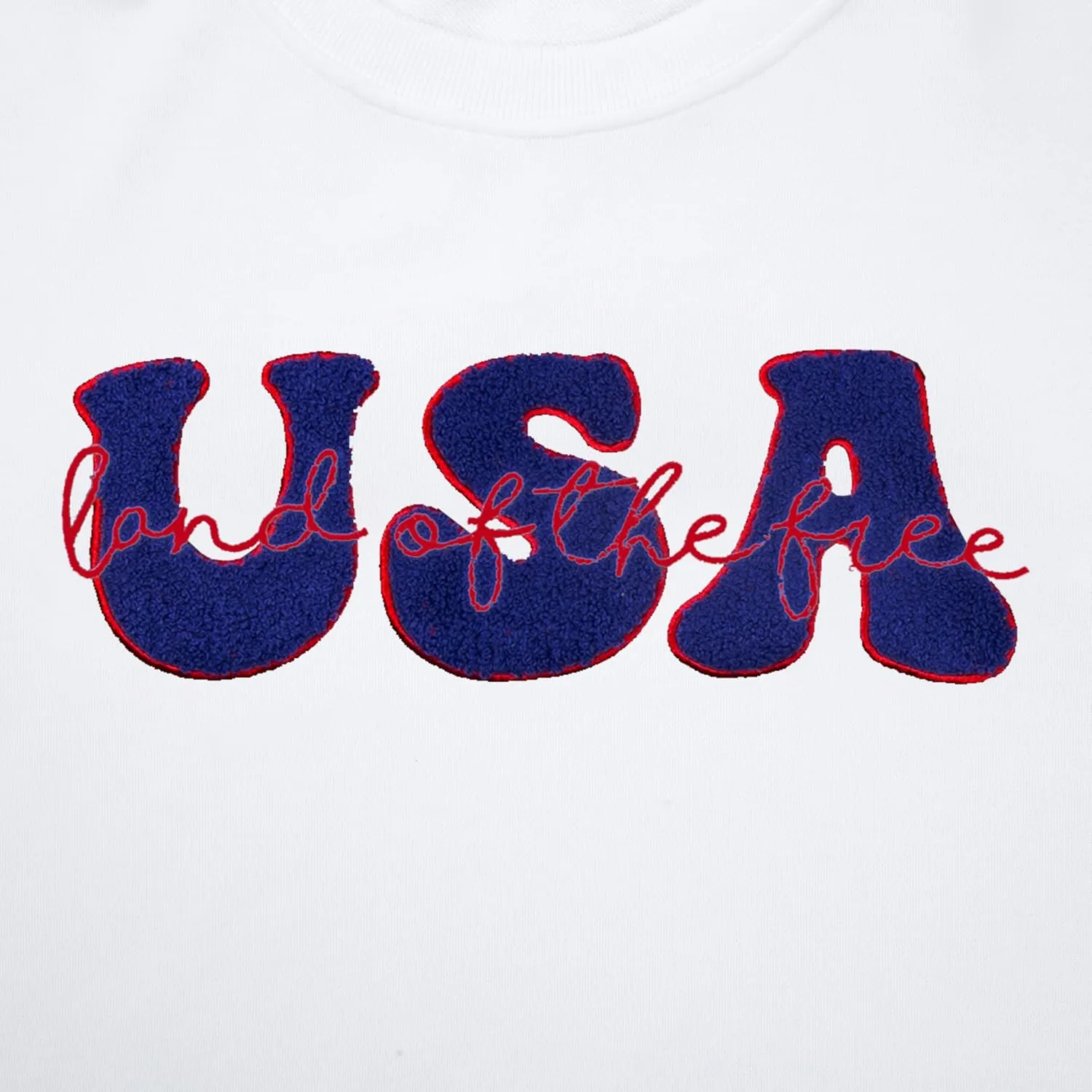 KIDDAD USA Sweatshirts for Women: American Flag Patch Sweatshirt 4th of July Shirt Patriotic Star Graphic Pullover Tops