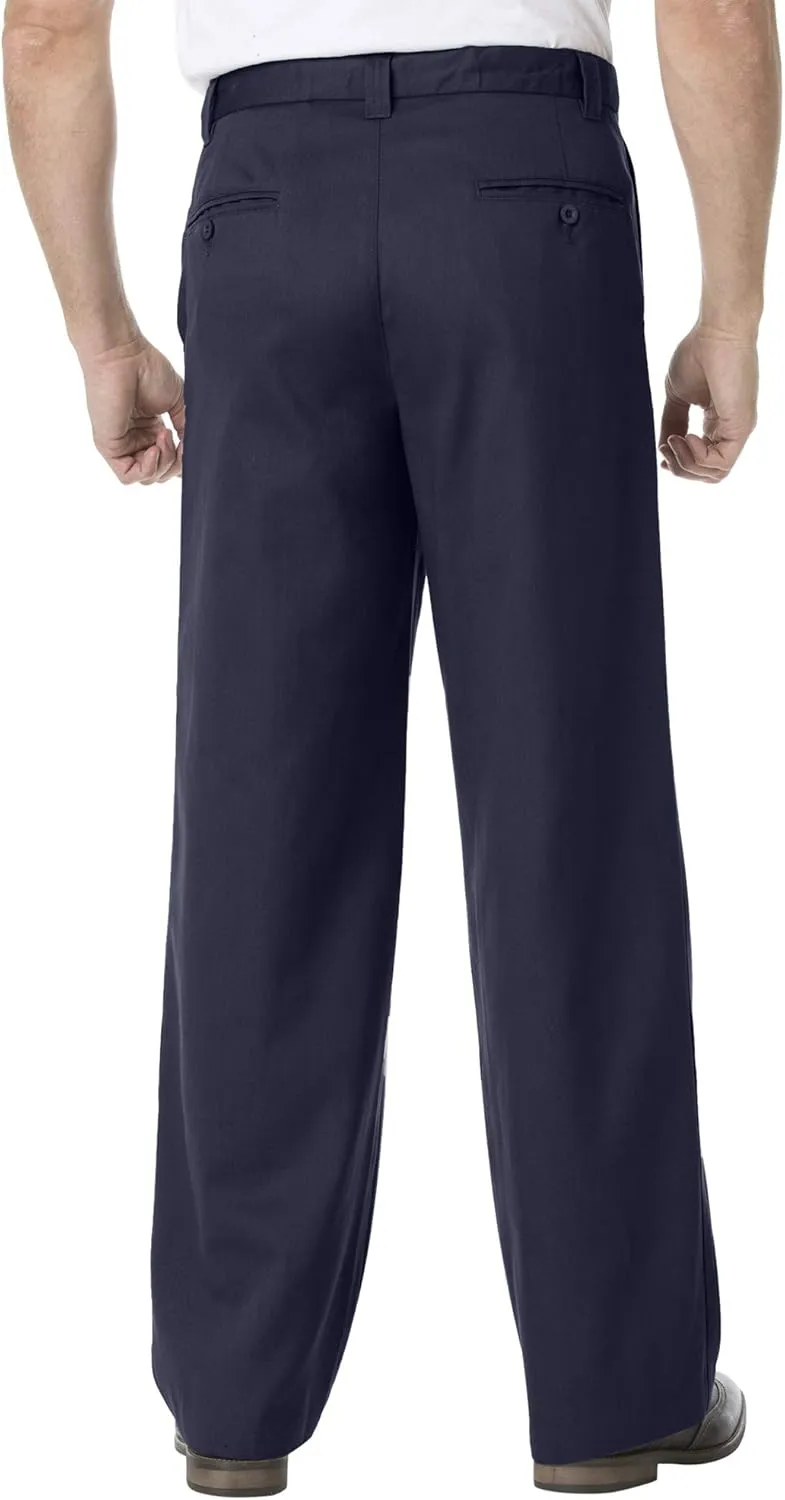 KingSize Men's Big & Tall Tall Wide Leg Wrinkle Free Expandable Waist Pant