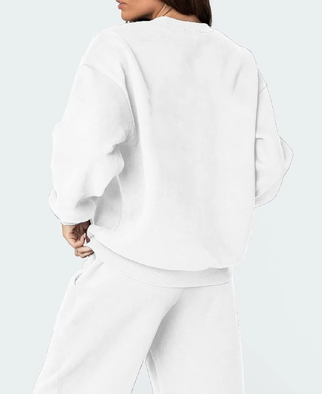 KMBANGI Women Bow 2 Piece Sweatsuit Sets Oversized Hoodie Wide Leg Sweatpants Y2k Sweat Sets Outfits Tracksuit