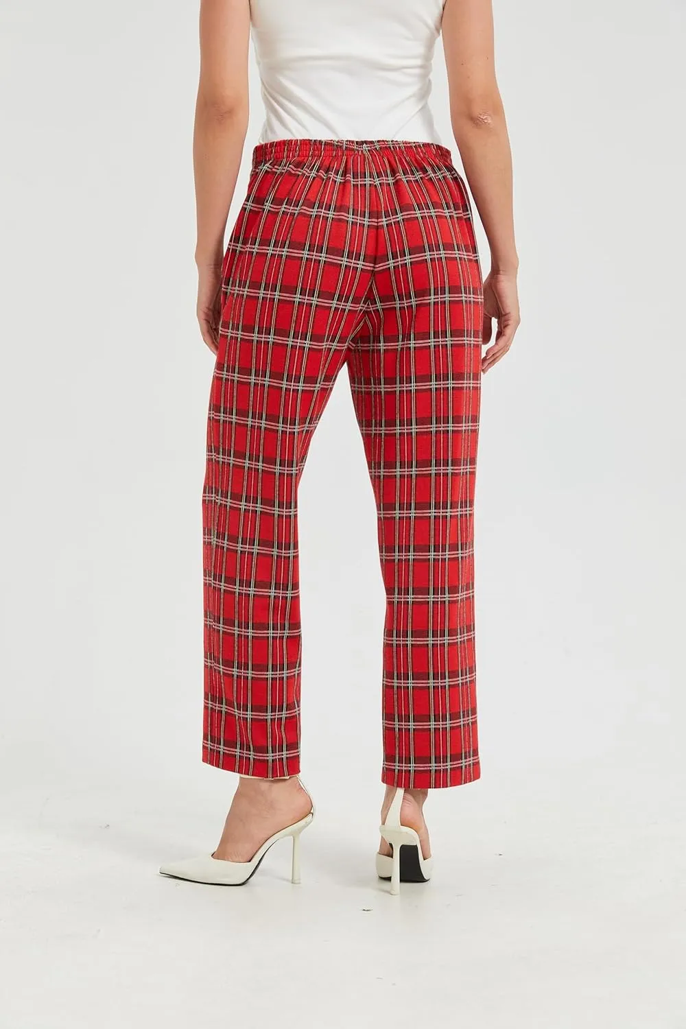 KYAL Women's High Waisted Stretchy Work Pants Straight Leg Business Office Trousers