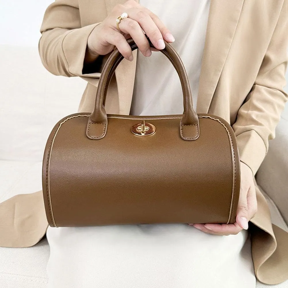 Leather Waterproof Cosmetic Bag, Foldable Toiletry Bag with Detachable Pouches, Large Capacity 4-in-1 Roll-Up Cosmetic Storage with Handle, Hanging Cosmetic Travel Bag For Women