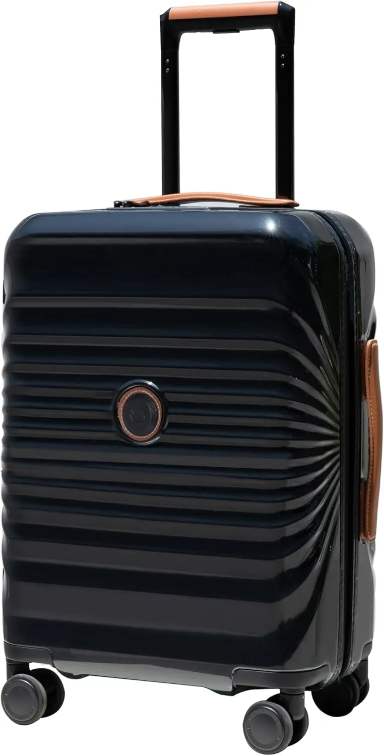 Lightweight 20" Carry-On Luggage with USB Port, Spinner Wheels, and Wheel Lock in Black
