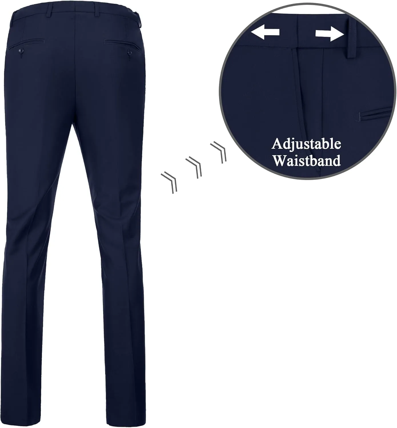 Mens Double Breasted Suit Slim Fit Solid Suit Jacket and Dress Pants 2 Piece Set Prom Wedding Suits for Men