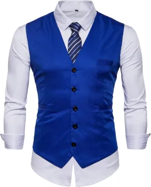 Mens Formal Business Vest for Suit or Tuxedo