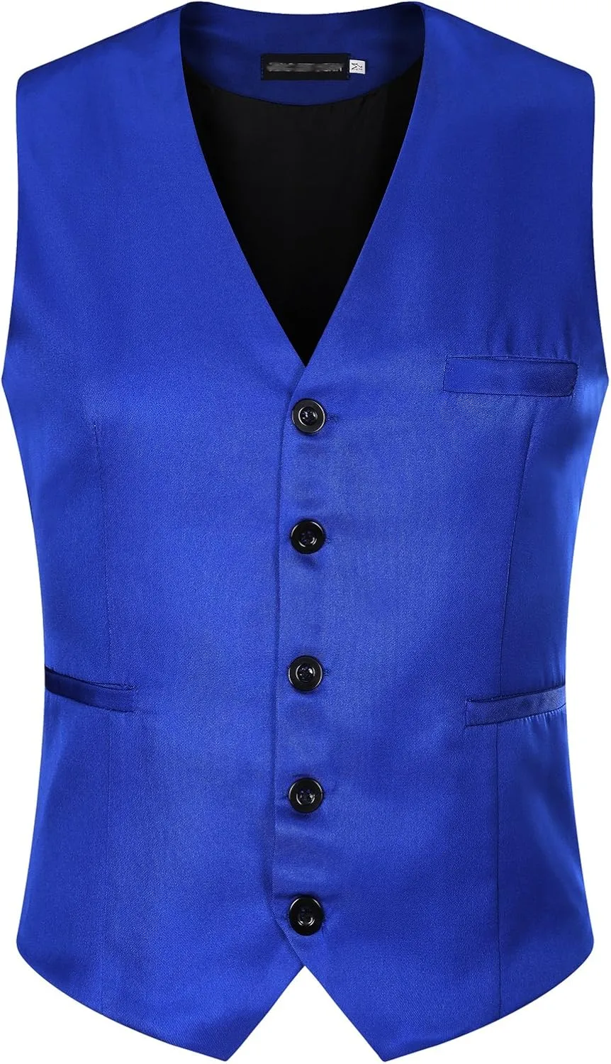 Mens Formal Business Vest for Suit or Tuxedo