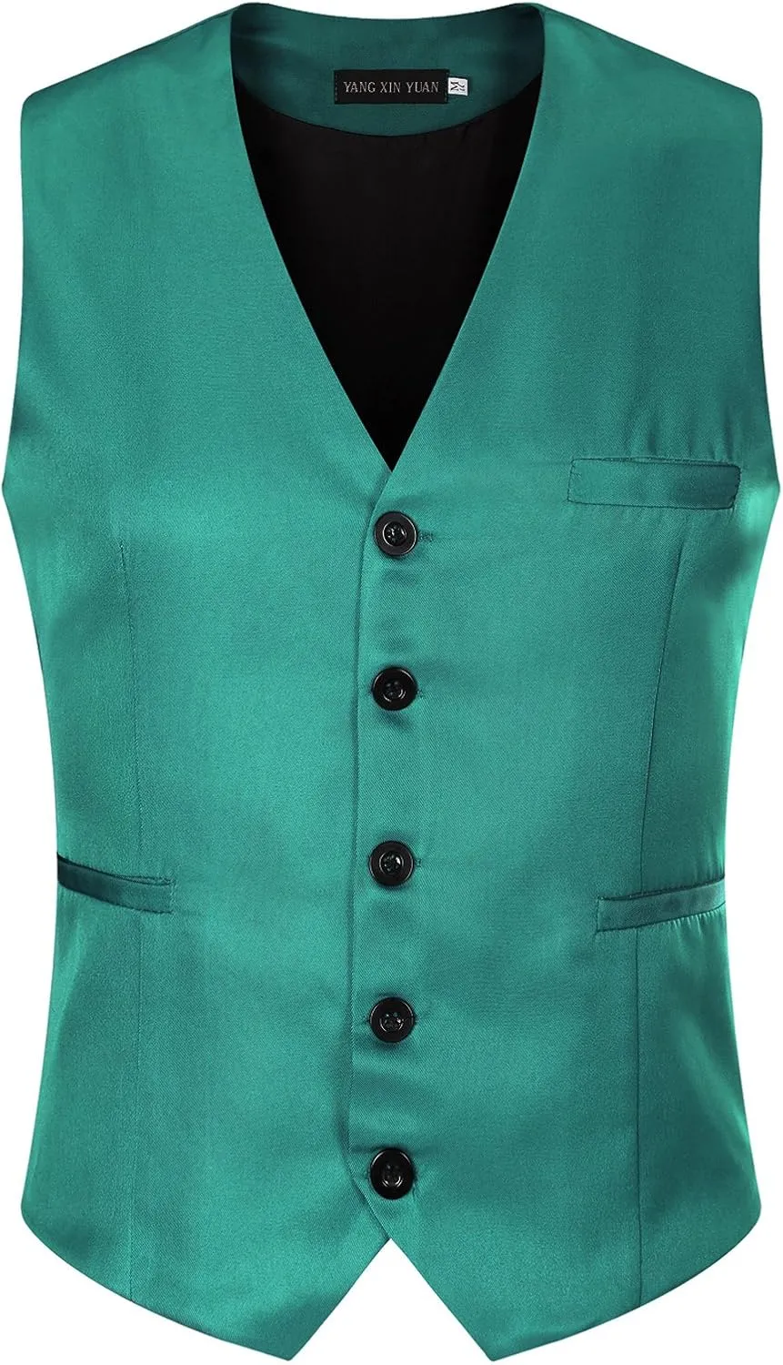 Mens Formal Business Vest for Suit or Tuxedo