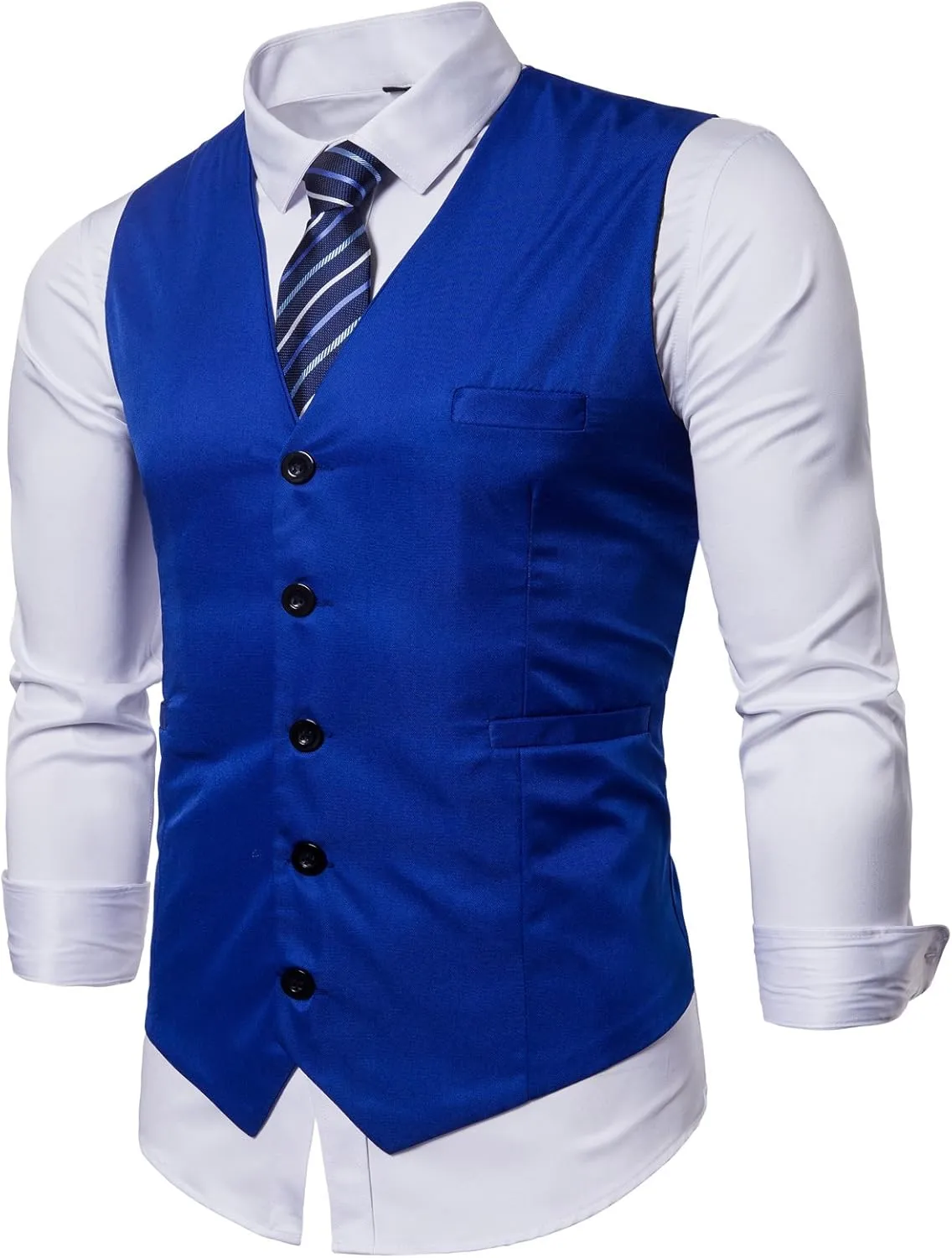 Mens Formal Business Vest for Suit or Tuxedo