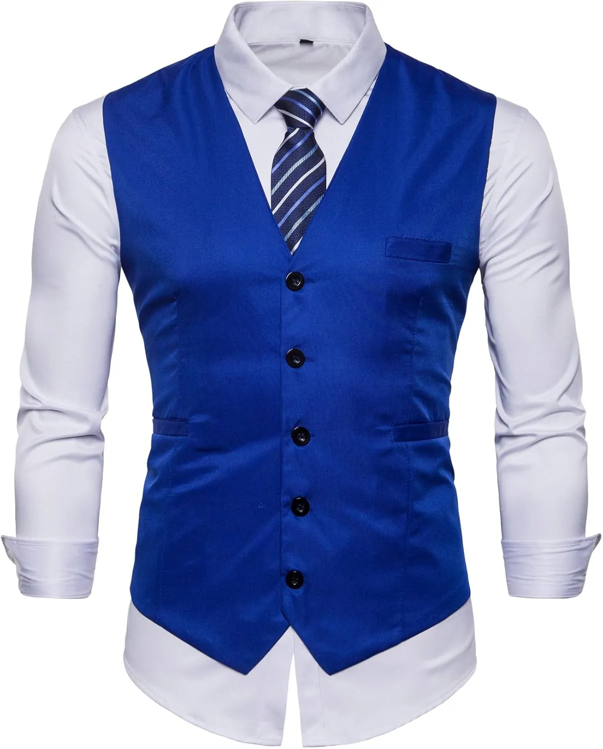 Mens Formal Business Vest for Suit or Tuxedo