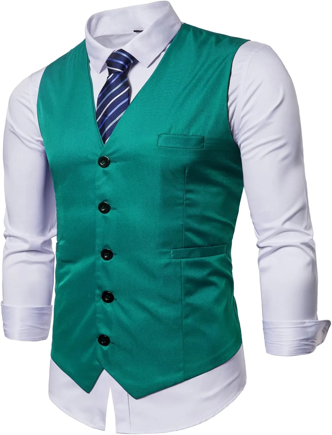 Mens Formal Business Vest for Suit or Tuxedo