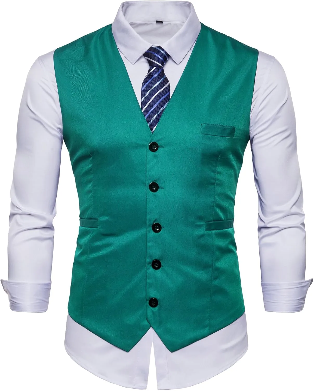 Mens Formal Business Vest for Suit or Tuxedo