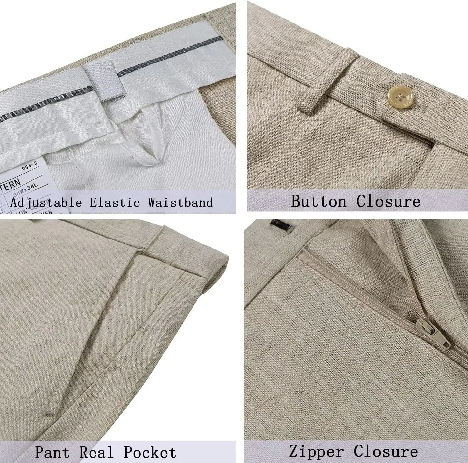 Men's Linen Suits 2 Piece Wedding Suit Vintage Summer Casual Tuxedo Suit Slim Fit Beach Groomsmen Blazer Jacket Pants Set
