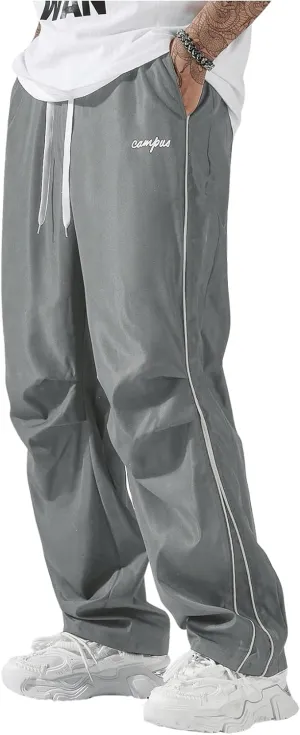 Men's Y2K Baggy Sweatpants Parachute Pants Wide Leg Vintage Track Pants Casual Streetwear