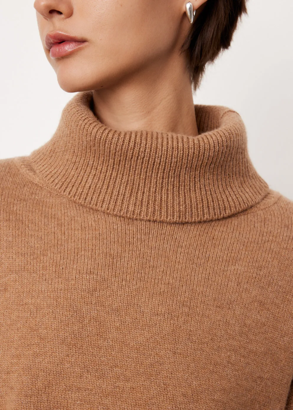 Mia Cashmere Roll Neck Knit