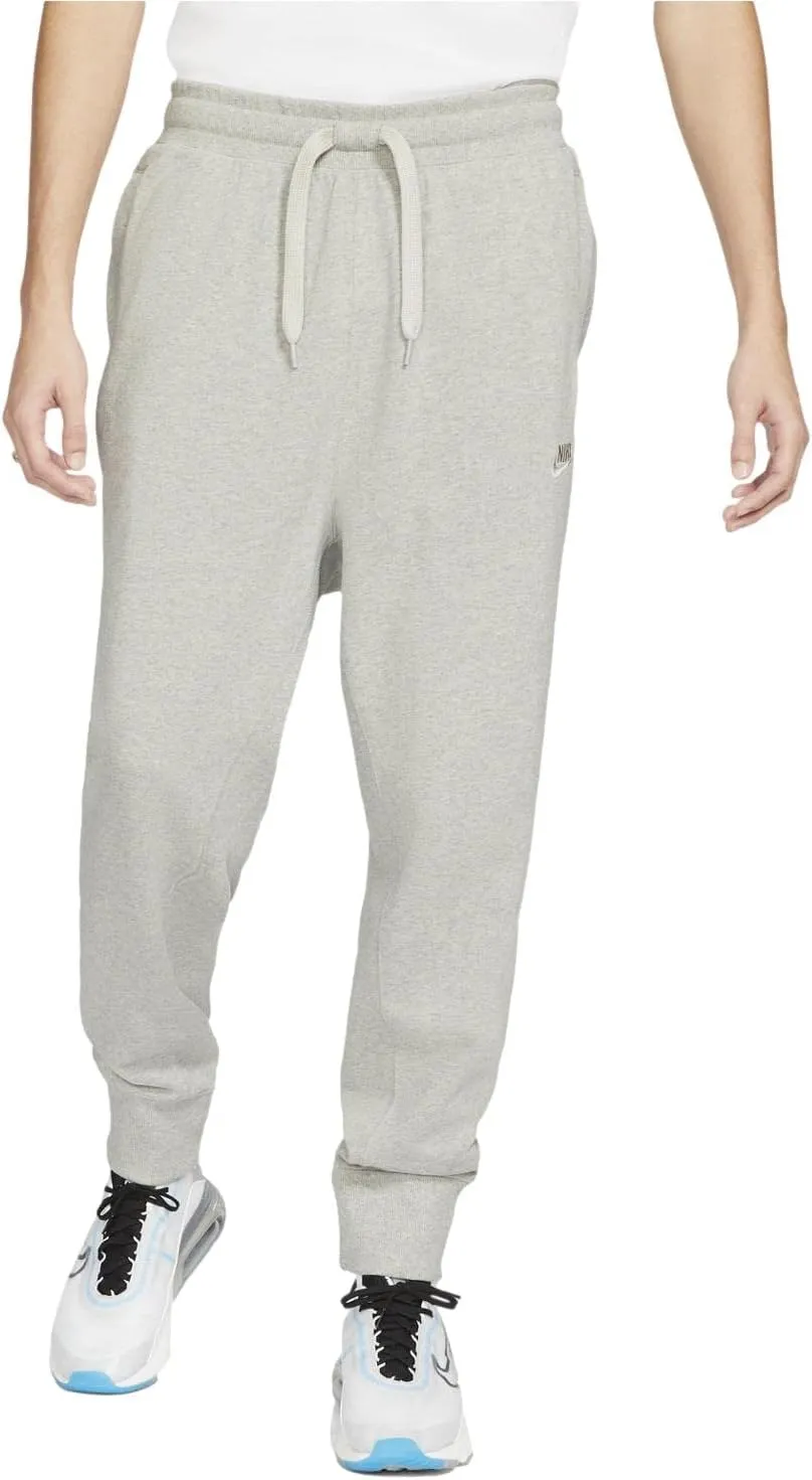 Nike Sportswear Men's Classic Fleece Joggers Pants (Small, Grey Heather)