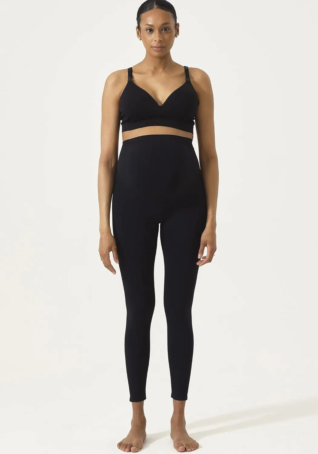 NOTHING FITS BUT Womens Classic Seamless Maternity Leggings, Belly Support Pants, Everyday Maternity Pants, wear