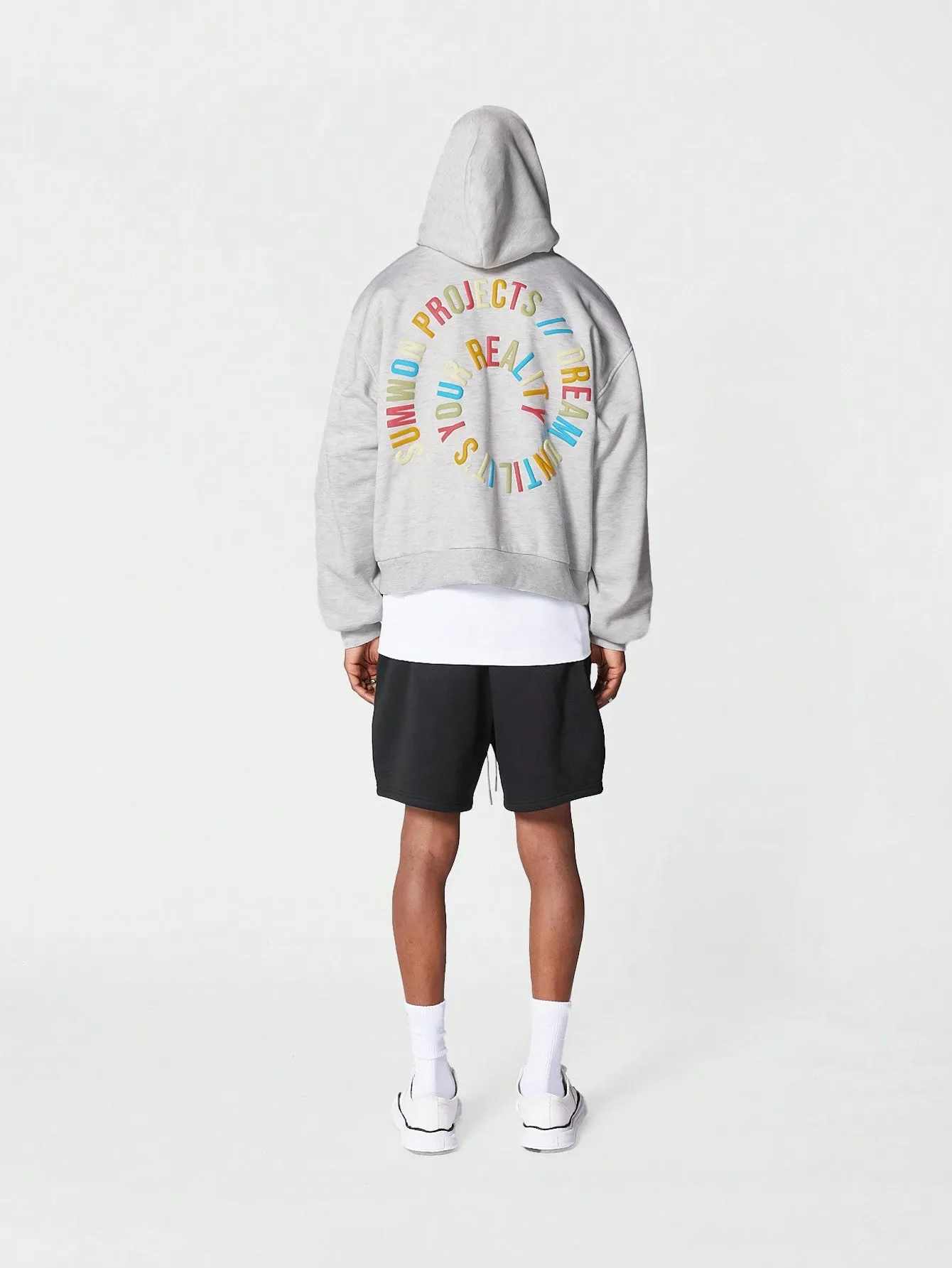 Overhead Hoodie With Back Pop Print