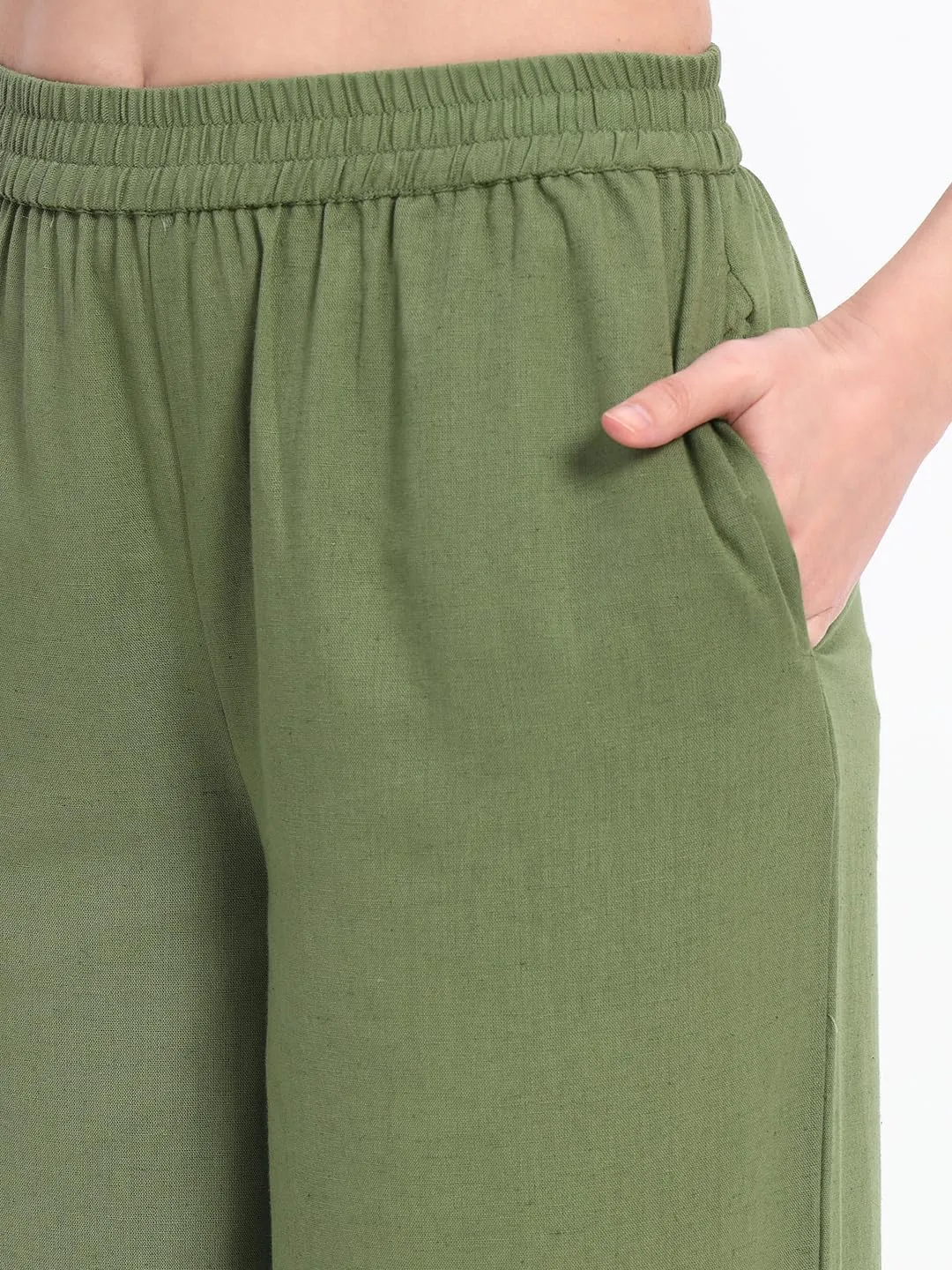 PIDAVLIYA'S Women's Wide Leg Pants Elastic High Waist Casual Yoga Workout Palazzo Pants & Trousers with Pockets